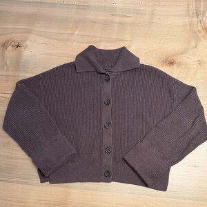 Quince 100% Cotton Collared Fisherman Button-Front Women's Sweater